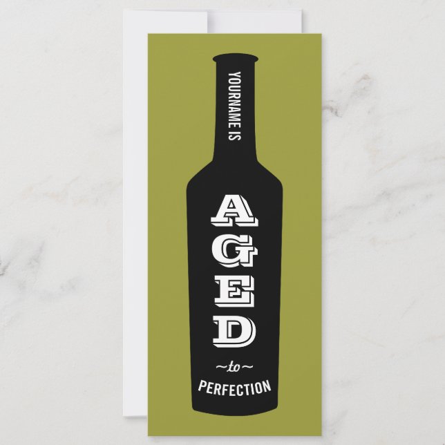 Vin Älskare Födelsedagsfest inbjudan (Framsida)