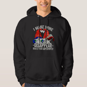 Vin Älskare Gnome jag gör att Vin försvinner.. Hoodie