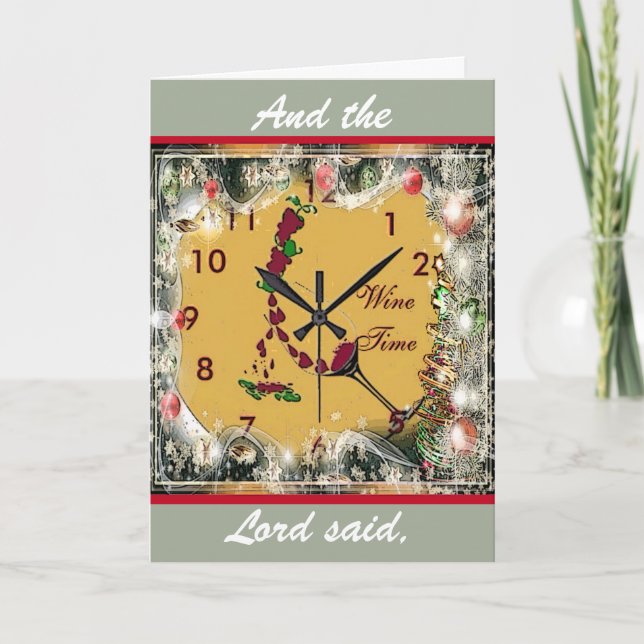 Vin Älskare julkort Helgkort (Framsida)