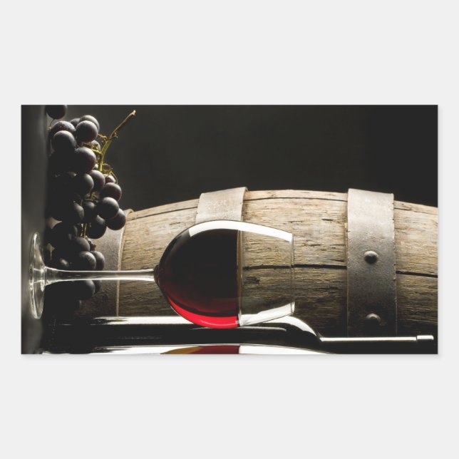 Vin Älskare kliklister Rektangulärt Klistermärke (Framsida)