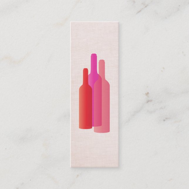 Vin Älskare Mini Affärskort Mini Visitkort (Framsida)