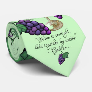 Vin Älskare Ord att dricka efter - Lt Grönt Neck T Slips