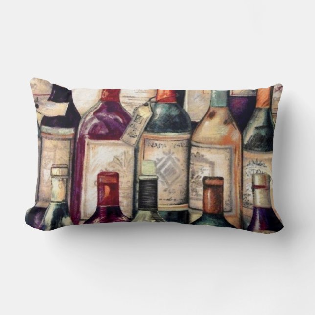 Vin Älskare Pillow Lumbarkudde (Framsida)
