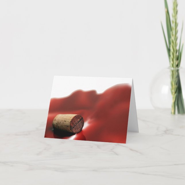 Vin Älskare "UnCorKed"-anteckningskort Kort (Framsida)