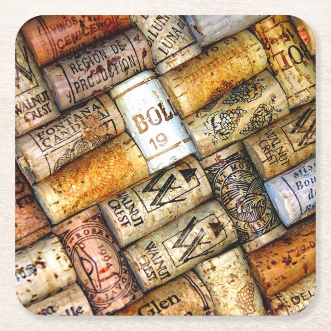 Vin Älskare Underlägg Papper Kvadrat (Framsidan)