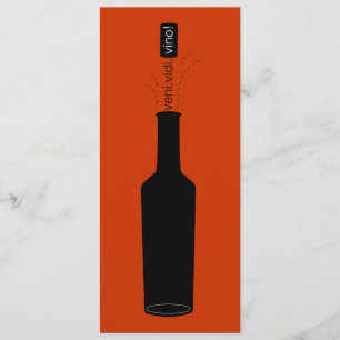 Vin Älskare Veni Vidi Vino Vin TEG Inbjudan