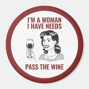 Vin Älskare Women Magnet