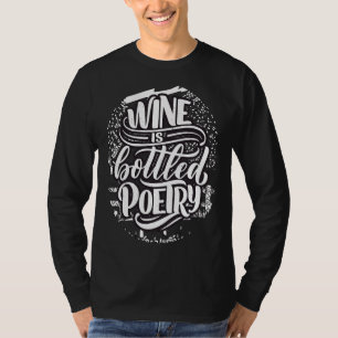 Vin är bottenorienterat från poesi t shirt