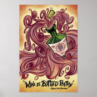 Vin är Bottenpoetry Poster