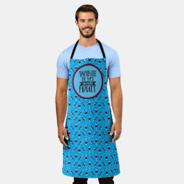 Vin är min favoritfrukt... Chef Gift Apron