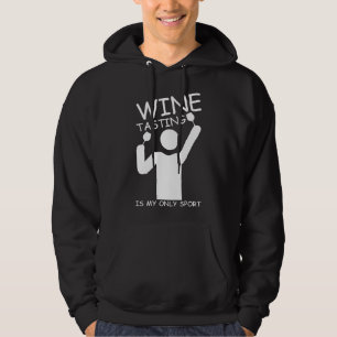Vin är min sport Vin Vino Hoodie