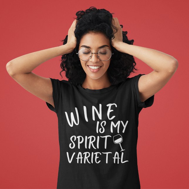 Vin är min spritsort t shirt (Wine is My Spirit Varietal T Shirt for Women)