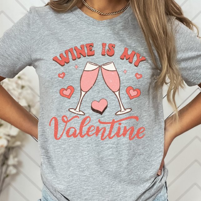 Vin är min Valentine Shirt, Lusj Vin Älskare T Shirt (Skapare uppladdad)