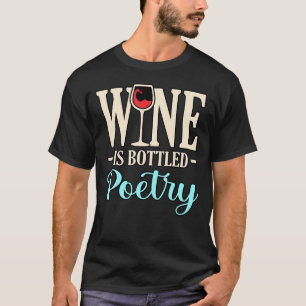 Vin är poetry Poet Poemes Writer-författare GR T Shirt