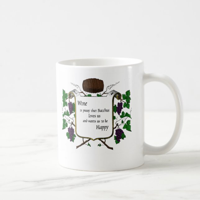 Vin är Proof/I som ganska skulle, dricker Kaffemugg (Höger)