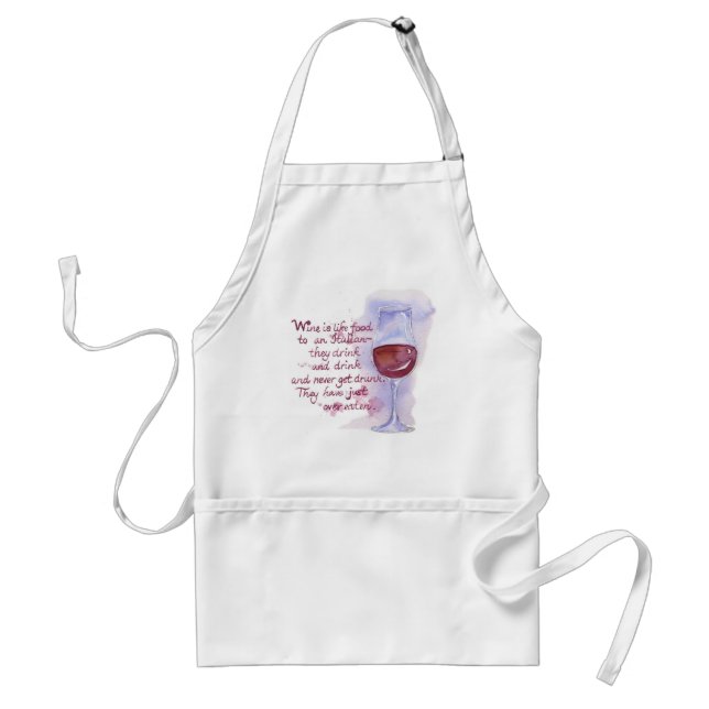 Vin är som mat - Apron Förkläde (Framsidan)