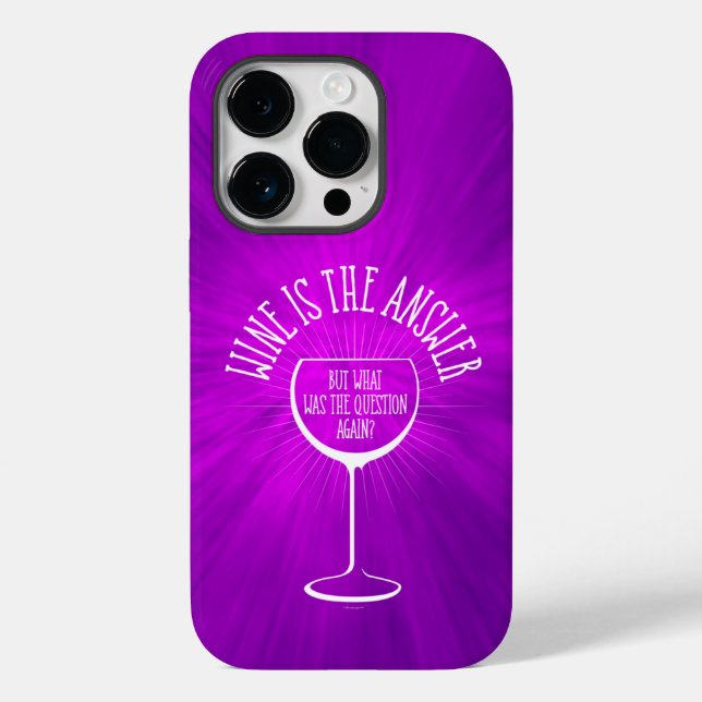 Vin är svaret Fodral-Mate iphone case (Baksida)