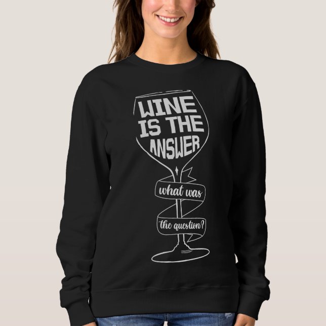 Vin är Vin-drickande i svaret T Shirt (Framsida)