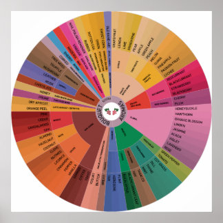 Vin Aroma Wheel Poster