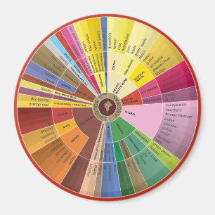 Vin Aromas Wheel Magnet