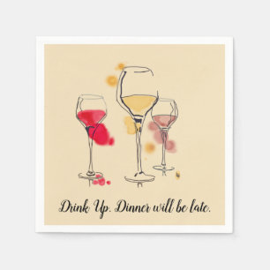 Vin Art Cocktail Napkins Pappersservett