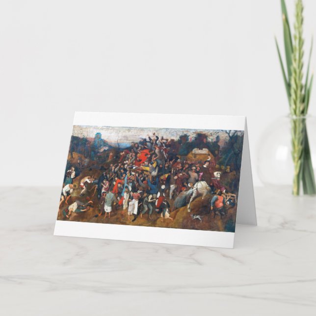 Vin av Saint Martins dag, Pieter Bruegel Kort (Framsida)