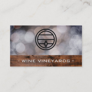 Vin Barrel   CATERING   Maskiner   Bokeh Visitkort