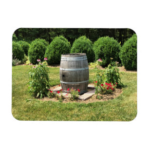 Vin Barrel Garden Decor, Chateau Morrisette, VA Magnet