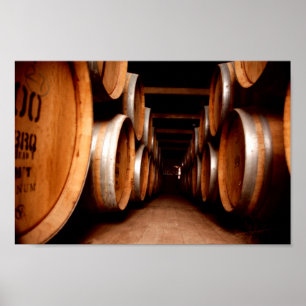 Vin Barrels cellar Pub Skriv ut Poster