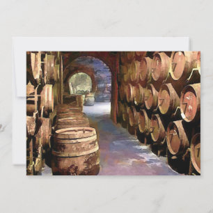 Vin Barrels i Vin Cellar Inbjudningar