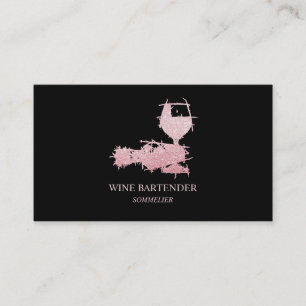 Vin Bartender Sommelier Ro Guld Visitkort