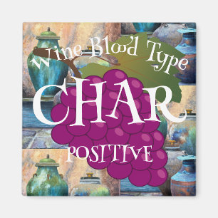 Vin Blodtyp Chardonnay Positiv o ab b Magnet