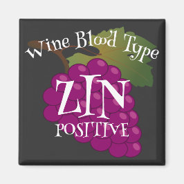 Vin Blood Typ Zin Positive eller ab negativ Magnet