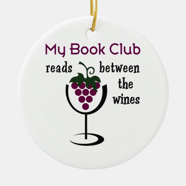 Vin Bok Klubb Julgransprydnad Keramik (Framsidan)