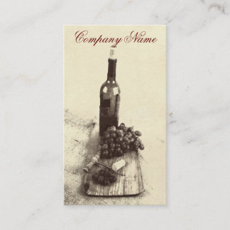 Vin buteljerar visitkortmallen visitkort