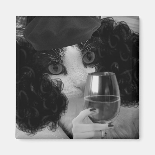 Vin Cat Magnet (Framsidan)