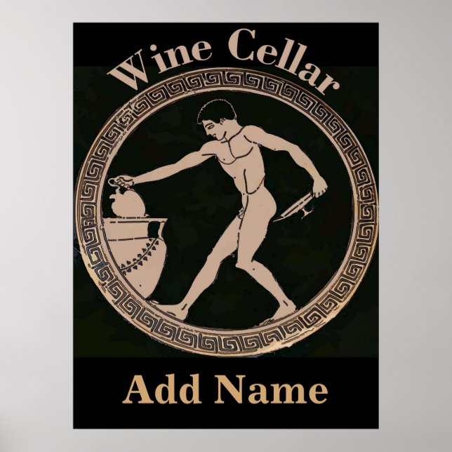Vin Cellar Ancient Man add namn, Poster (Framsidan)