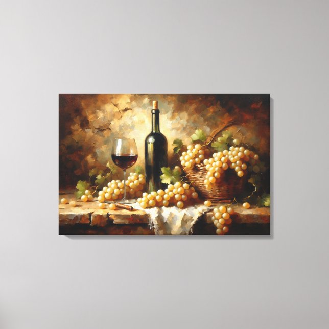 Vin Cellar Winery Graphics still Life Canvastryck (Framsida)