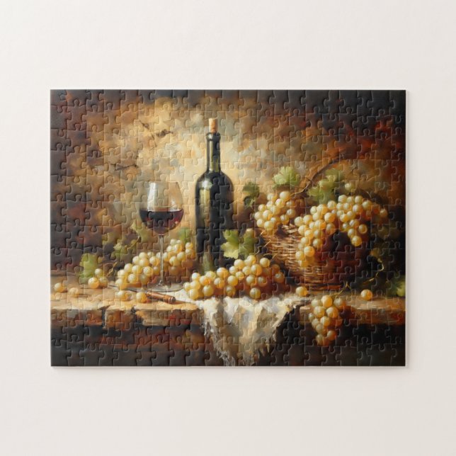 Vin Cellar Winery Graphics still Life Pussel (Horisontell)