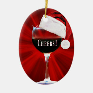 Vin Cheers Julgransprydnad Keramik