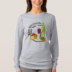 Vin Cheese Friends Better med åldern. T Shirt
