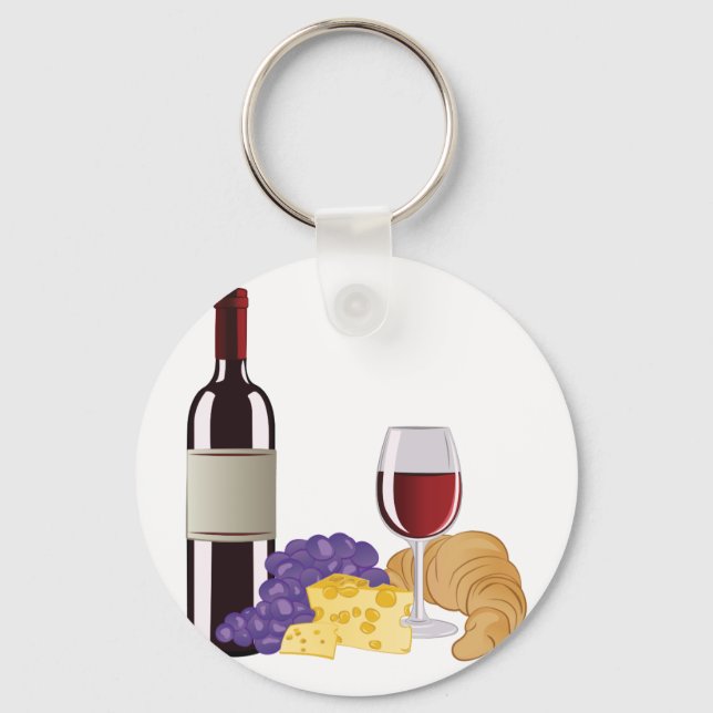Vin & Cheese Nyckelring (Framsida)