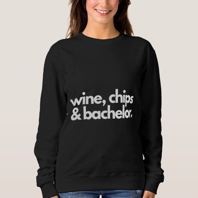 Vin Chip och Amp Amp Bachelor Passande Scoop T Shirt (Framsida)