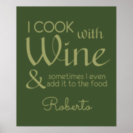 Vin citat anpassat namn affisch