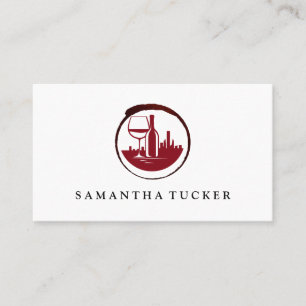 Vin City Red Logotyp   Vineyard Gods Winery Visitkort