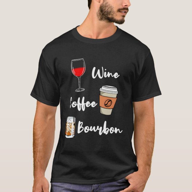 Vin Coffee Bourbon T Shirt (Framsida)