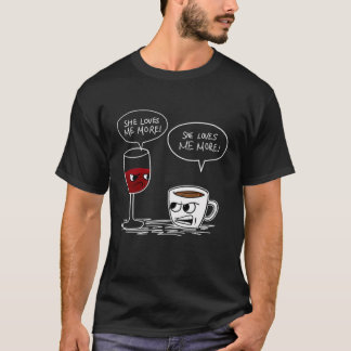 VIN COFFEE HON KÄRLEK ME MER T T SHIRT