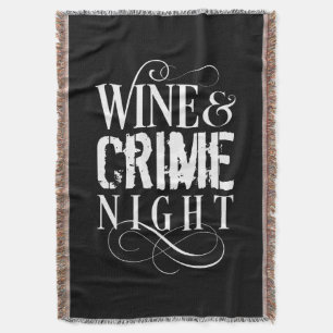 Vin & Crime Night - lustig verklig brottslighet Filt