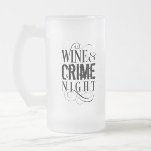 Vin & Crime Night - lustig verklig brottslighet Frostat Ölglas