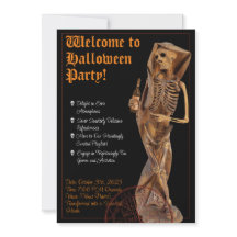 Vin & Death Halloween Inwittion